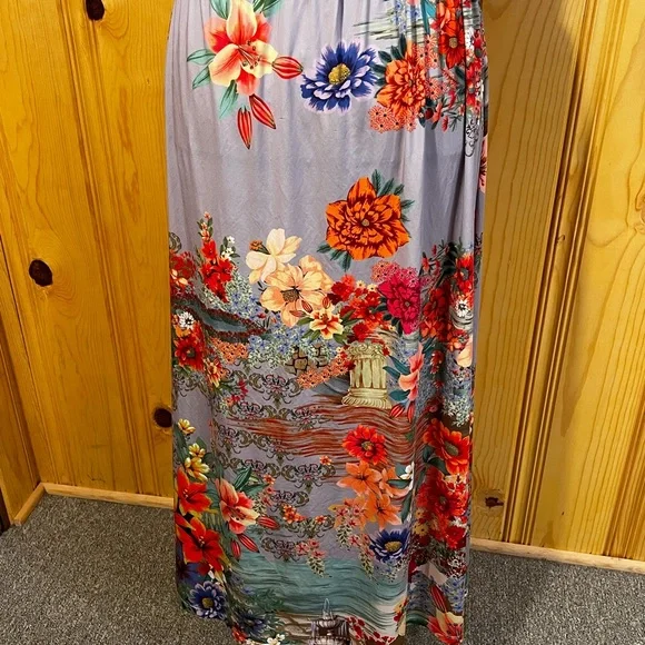 Johnny Was Multicolored Floral Maxi Skirt Sz-XS - Picture 4 of 8